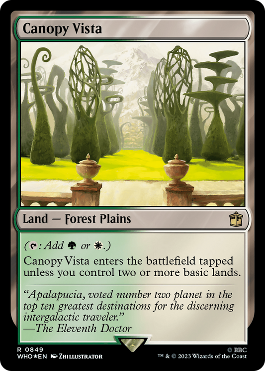 Canopy Vista (849) Surge Foil - Doctor Who