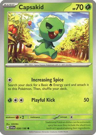 Capsakid (28) Reverse Holofoil - Scarlet & Violet