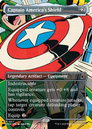 Captain America's Shield (Borderless) (317) - Marvel Super Heroes