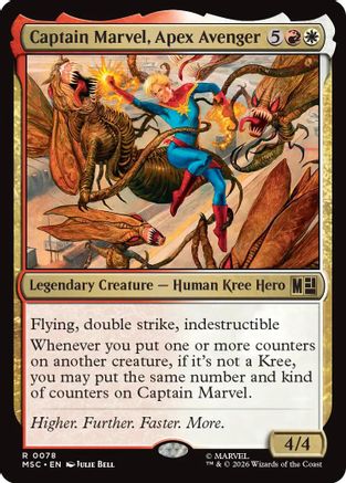 Captain Marvel, Apex Avenger (078) Surge Foil - Commander: Marvel Super Heroes