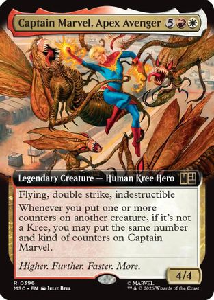 Captain Marvel, Apex Avenger (Extended Art) (396) - Commander: Marvel Super Heroes