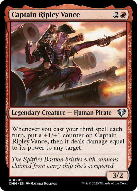 Captain Ripley Vance (209) Foil - Commander Masters