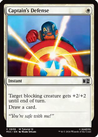 Captain's Defense (836) - Commander: Marvel Super Heroes