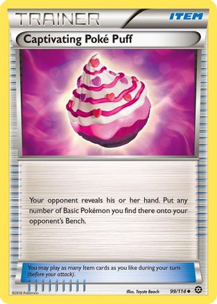 Captivating Poke Puff (99) Reverse Holofoil - Steam Siege