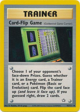 Card-Flip Game (Goldenrod Game Corner) (92) (Unlimited) - Neo Genesis