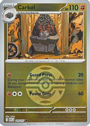 Carkol (Dusk Ball) (119) Reverse Holofoil - Ascended Heroes