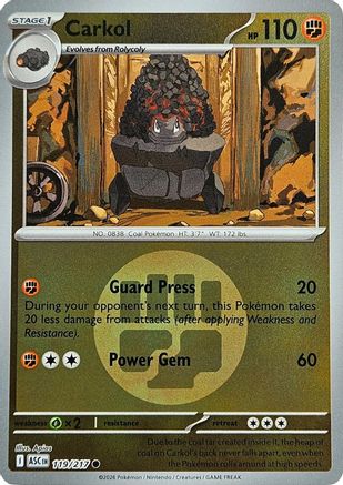 Carkol (Energy Symbol Pattern) (119) Reverse Holofoil - Ascended Heroes