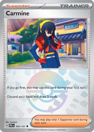 Carmine (Poke Ball Pattern) (103) Reverse Holofoil - Prismatic Evolutions