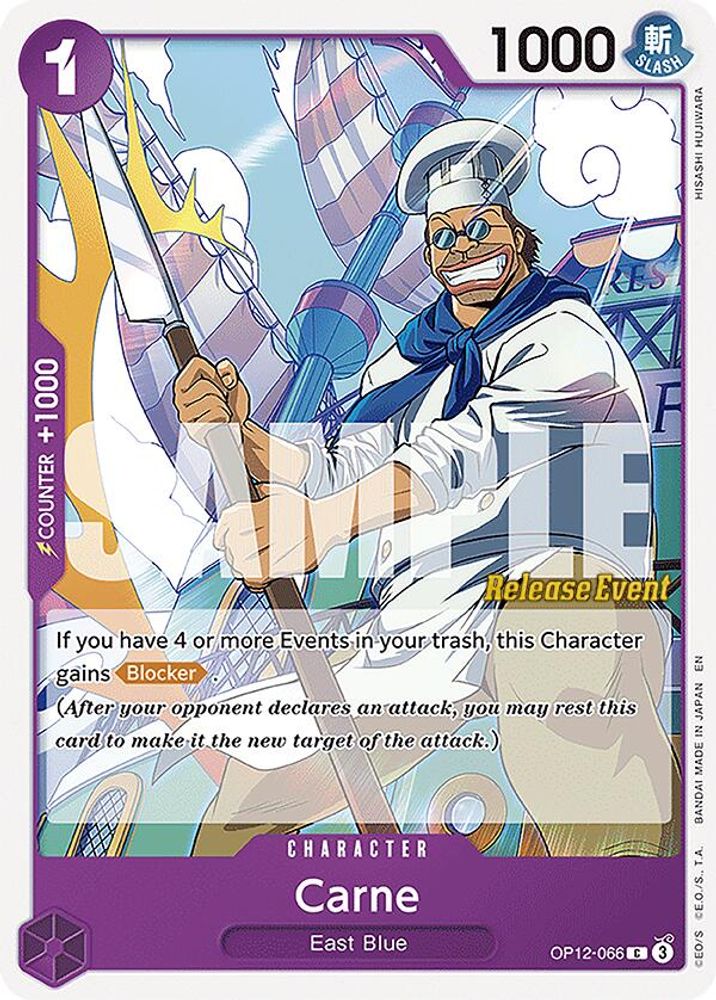 Carne (OP12-066) Release Event Cards