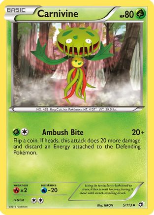 Carnivine (5) Reverse Holofoil - Legendary Treasures