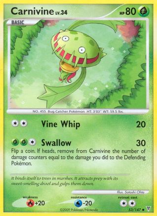 Carnivine (53) Reverse Holofoil - Supreme Victors
