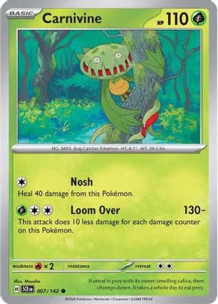 Carnivine (7) Reverse Holofoil - Stellar Crown