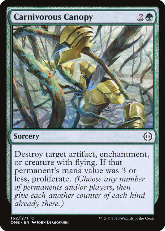 Carnivorous Canopy (162) - Phyrexia: All Will Be One Foil