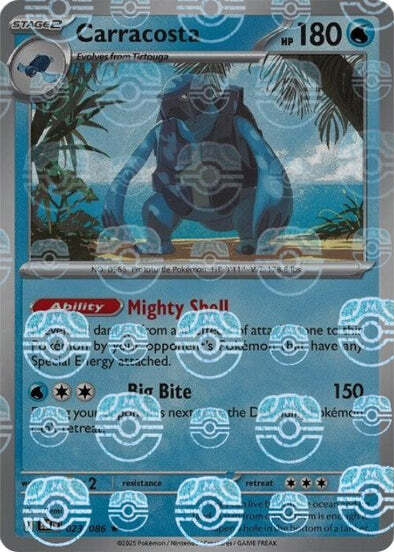 Carracosta (Master Ball Pattern) (23) Reverse Holofoil - Black Bolt