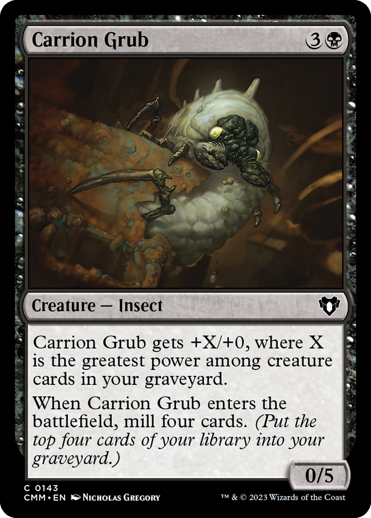 Carrion Grub (143) Foil - Commander Masters