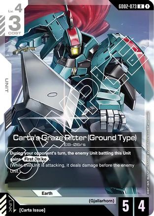 Carta's Graze Ritter (Ground Type) (GD02-073) Holofoil - Dual Impact