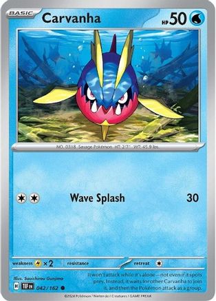Carvanha (42) Reverse Holofoil - Temporal Forces