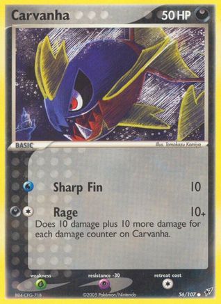 Carvanha (56) Reverse Holofoil - Deoxys