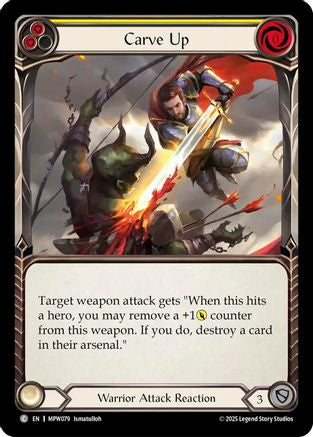 Carve Up (Yellow) (MPW079) Rainbow Foil - Mastery Pack Warrior