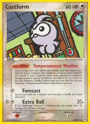Castform (30) Reverse Holofoil - Hidden Legends