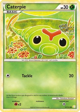 Caterpie (57) Reverse Holofoil - HeartGold & SoulSilver