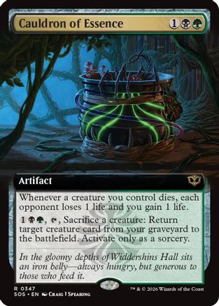 Cauldron of Essence (Extended Art) (347) Foil - Secrets of Strixhaven