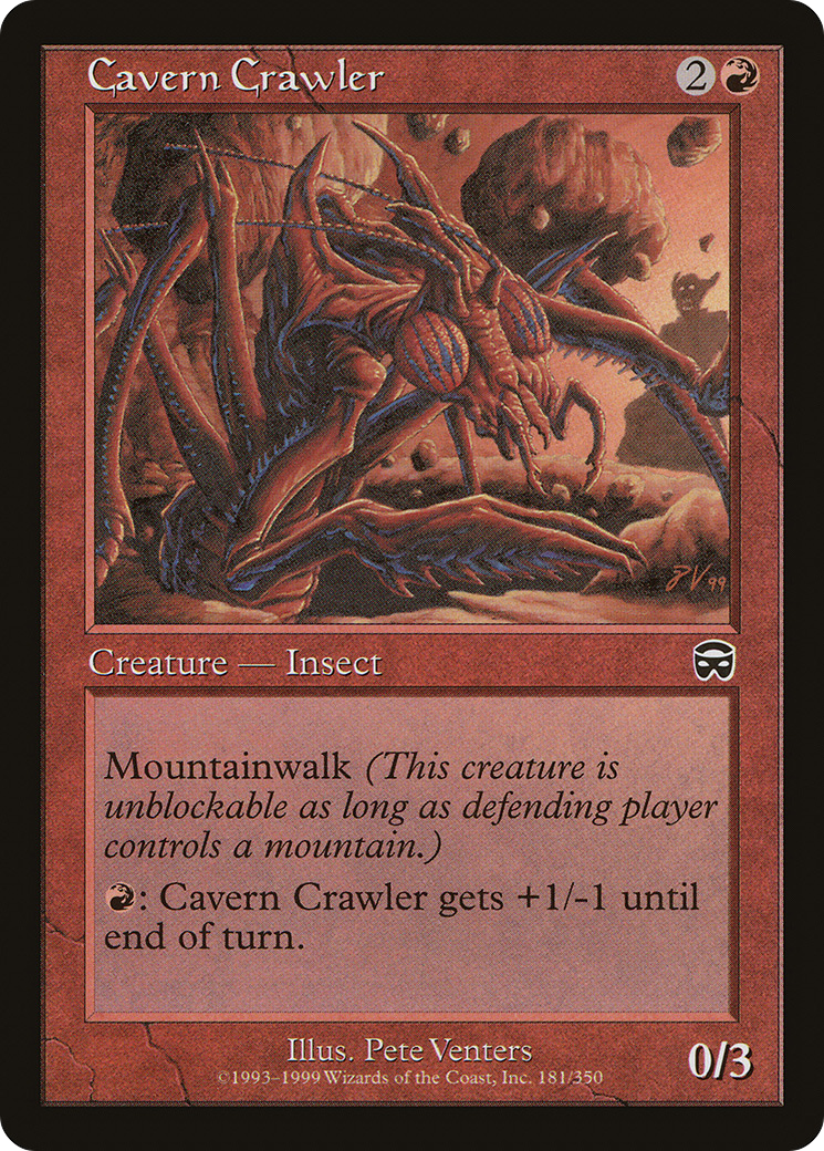 Cavern Crawler (181) Foil - Mercadian Masques