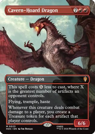 Cavern-Hoard Dragon (Borderless) (023) - The Hobbit: Eternal-Legal