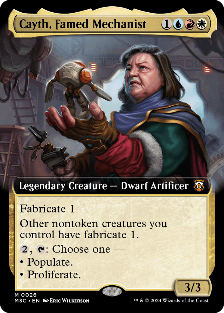 Cayth, Famed Mechanist (Extended Art) (026) Foil - Commander: Modern Horizons 3