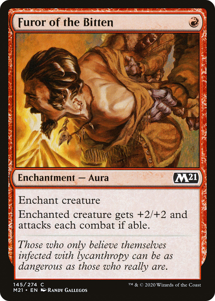 Furor of the Bitten (145) Foil - Core Set 2021