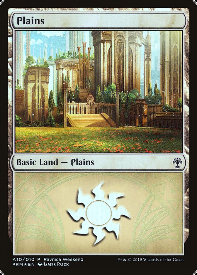 Plains (A10) [Ravnica Allegiance Ravnica Weekend] | Silver Goblin