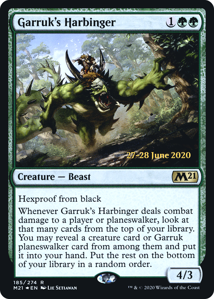 Garruk's Harbinger (185) Foil - Core Set 2021 Promos