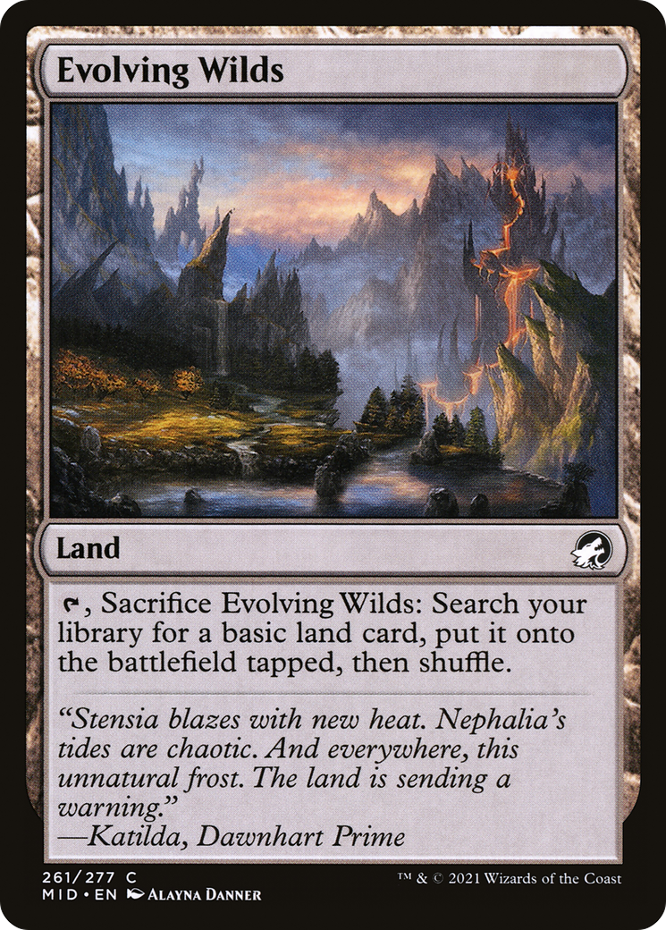 Evolving Wilds (261) Foil - Innistrad: Midnight Hunt