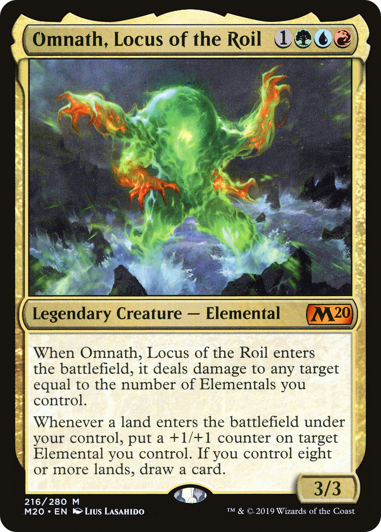 Omnath, Locus of the Roil (216) - Core Set 2020