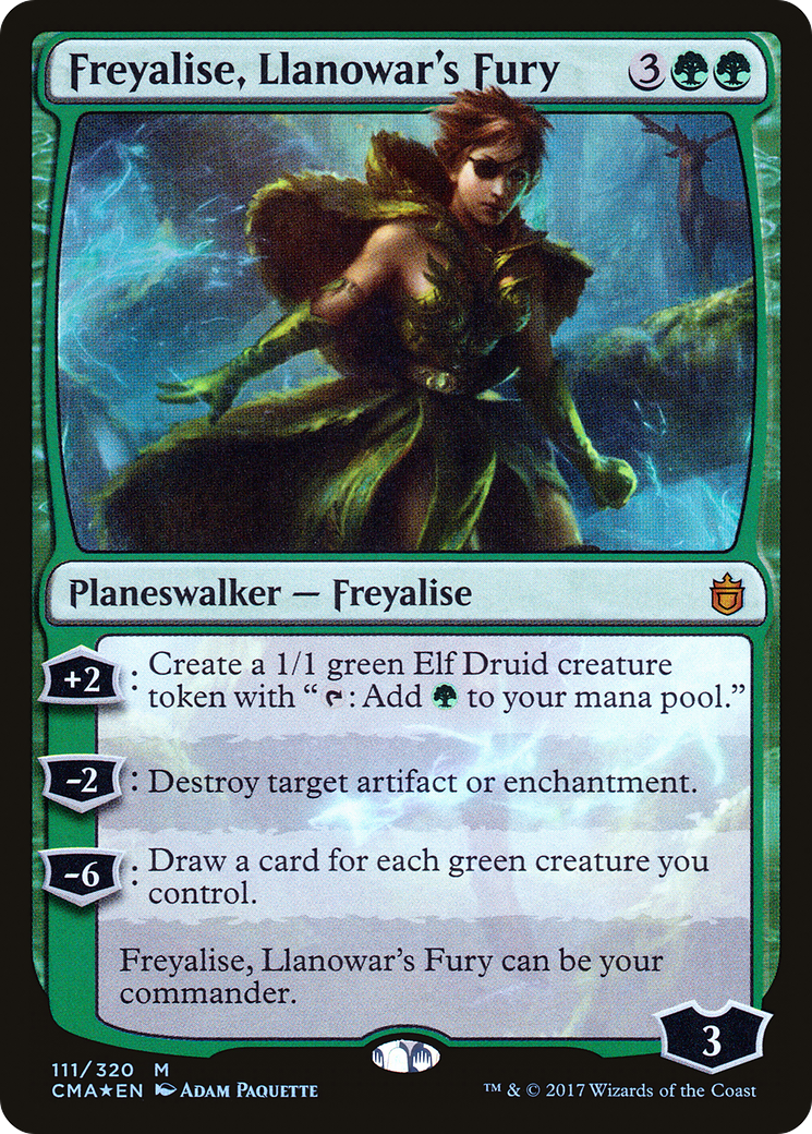 Freyalise, Llanowar's Fury (111) Foil - Commander Anthology