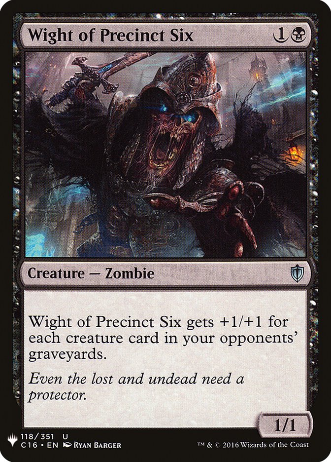 Wight of Precinct Six [Mystery Booster] | Silver Goblin