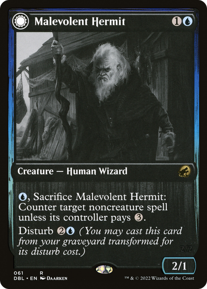 Malevolent Hermit (061) - Innistrad: Double Feature