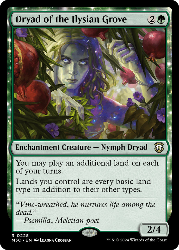 Dryad of the Ilysian Grove (Ripple Foil) [Modern Horizons 3 Commander] | Silver Goblin