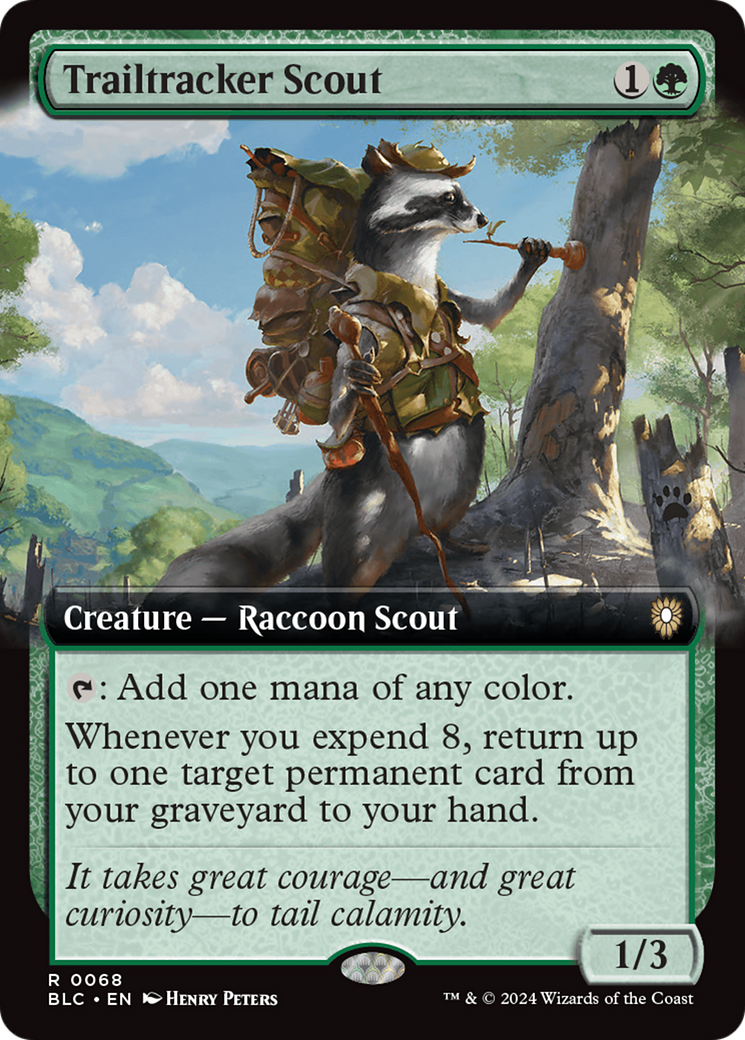 Trailtracker Scout (Extended Art) [Bloomburrow Commander] | Silver Goblin