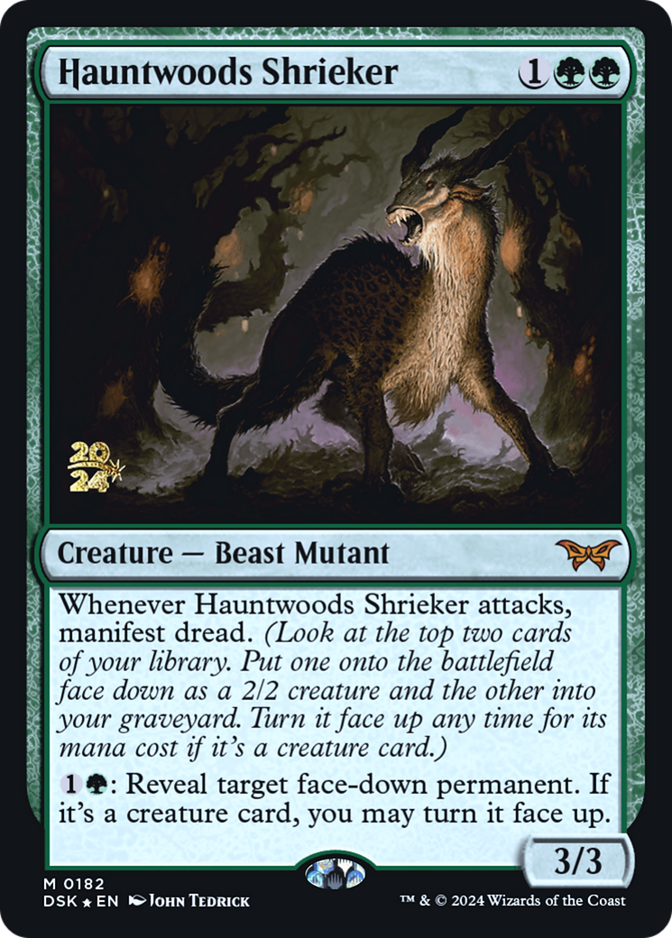 Hauntwoods Shrieker [Duskmourn: House of Horror Prerelease Promos] | Silver Goblin