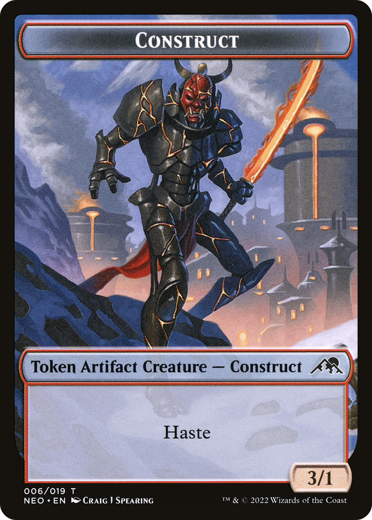 Construct Token (006) [Kamigawa: Neon Dynasty Tokens] | Silver Goblin