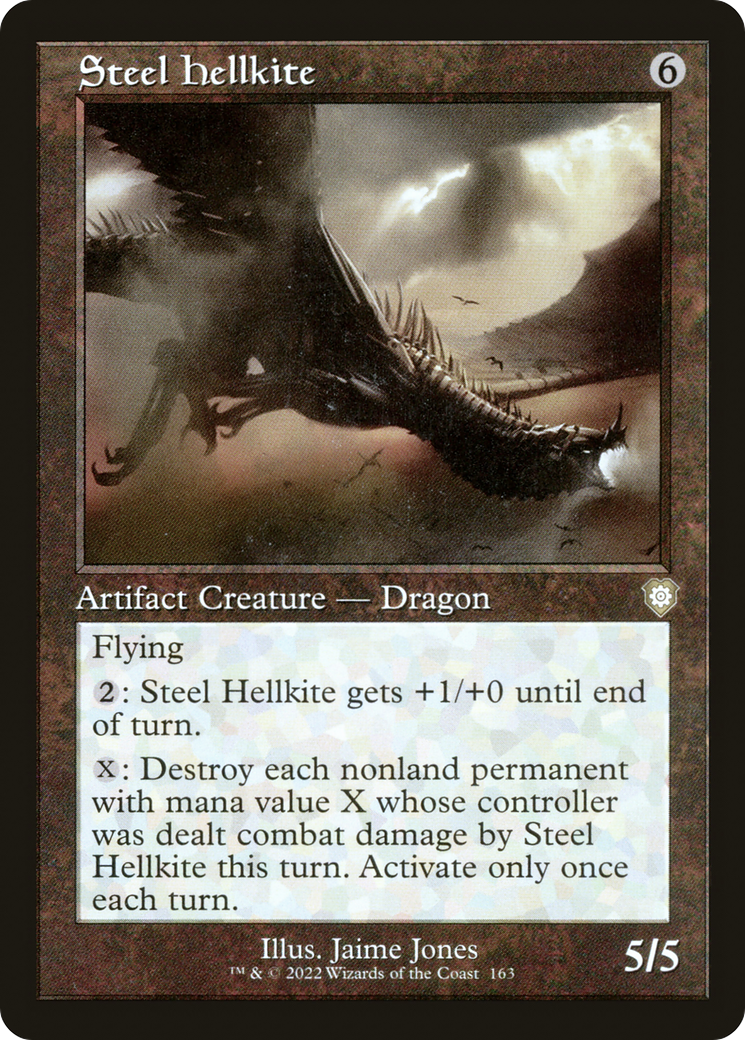 Steel Hellkite (Retro) [The Brothers' War Commander] | Silver Goblin