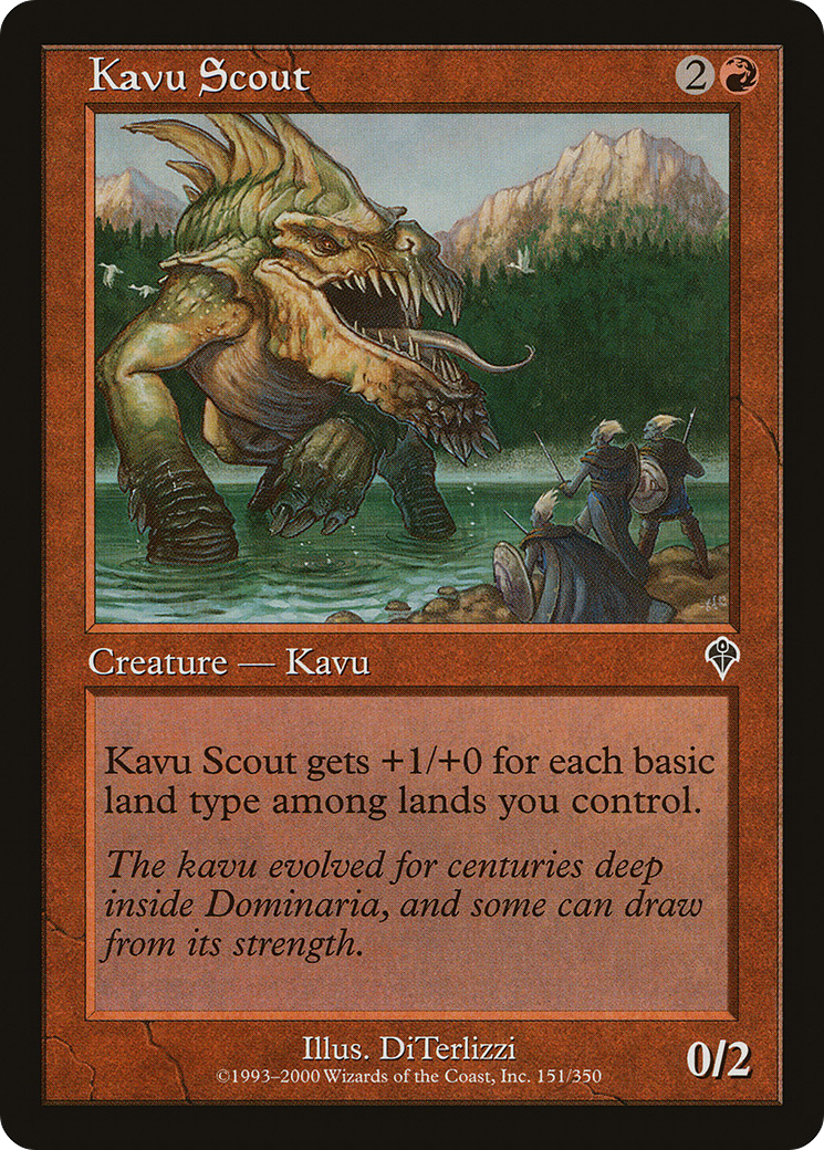 Kavu Scout [Invasion] Foil