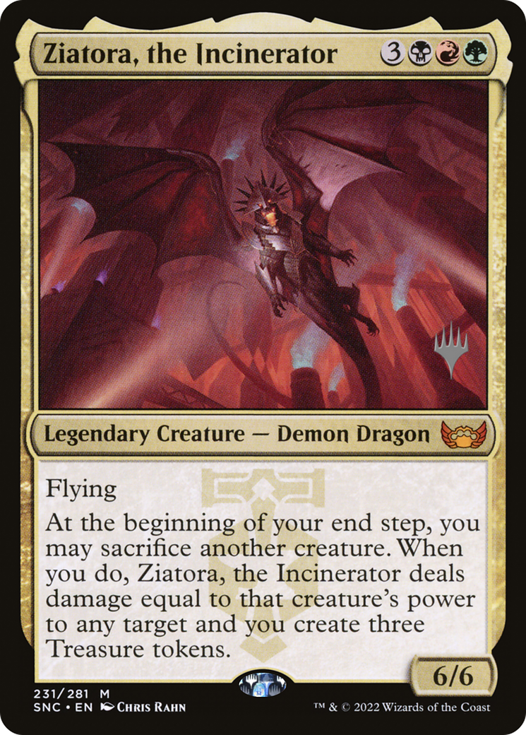 Ziatora, the Incinerator (Promo Pack) [Streets of New Capenna Promos] | Silver Goblin