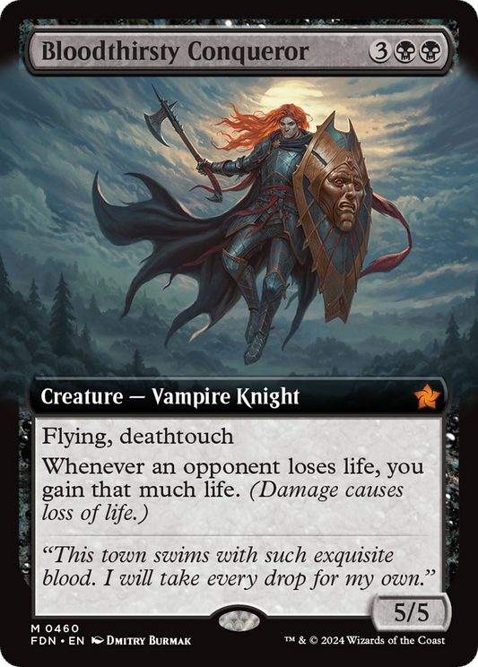 Bloodthirsty Conqueror (Extended Art) [Foundations] Foil