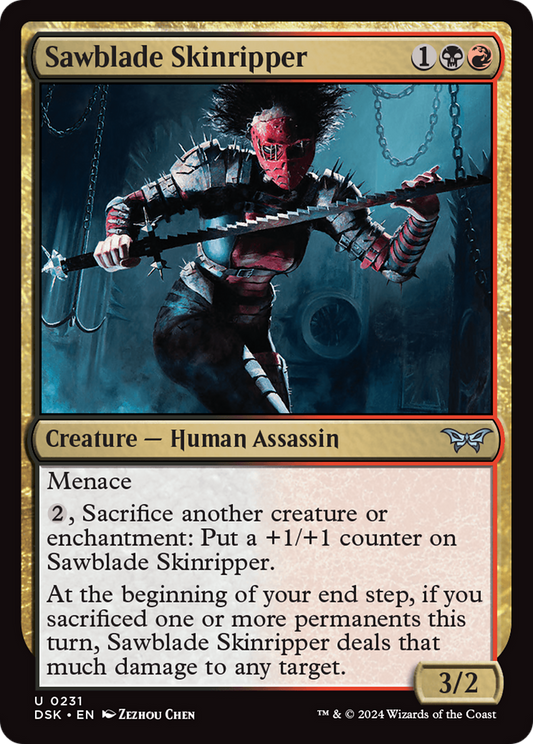 Sawblade Skinripper [Duskmourn: House of Horror] Foil