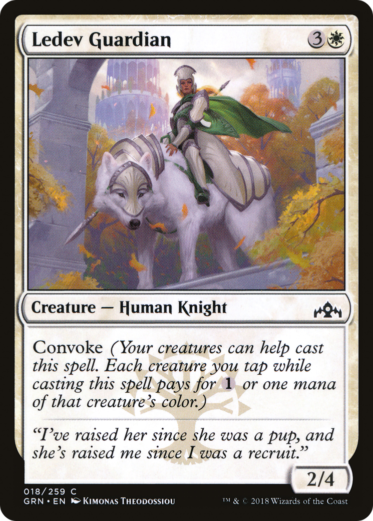 Ledev Guardian (018) Foil - Guilds of Ravnica