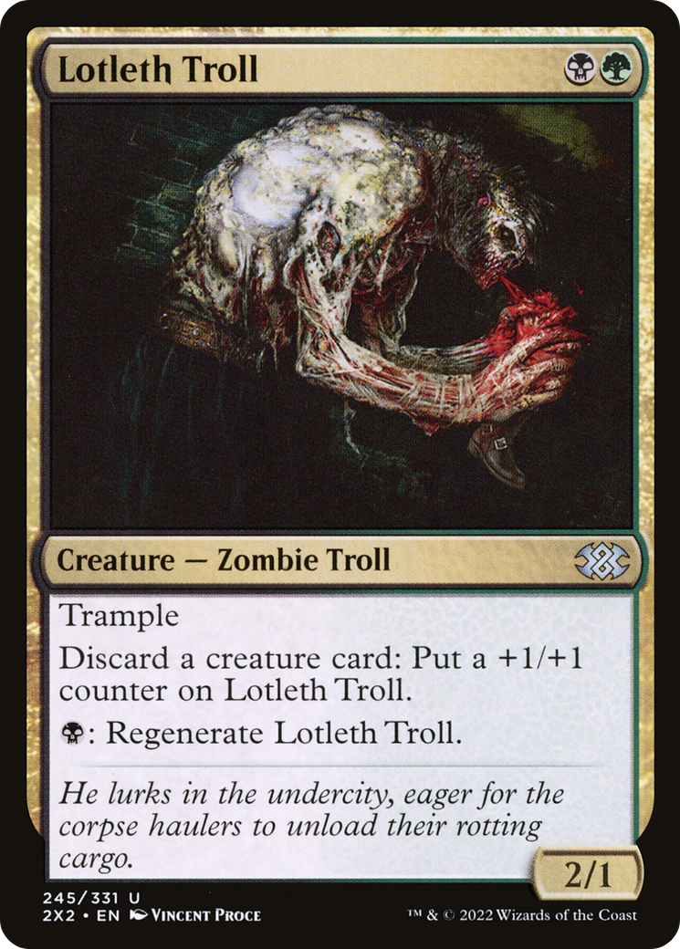 Lotleth Troll [Double Masters 2022] | Silver Goblin