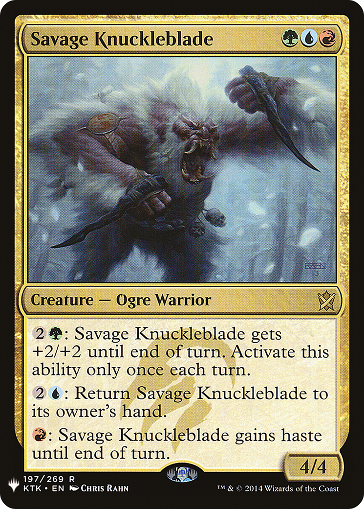 Savage Knuckleblade (KTK-197) - The List