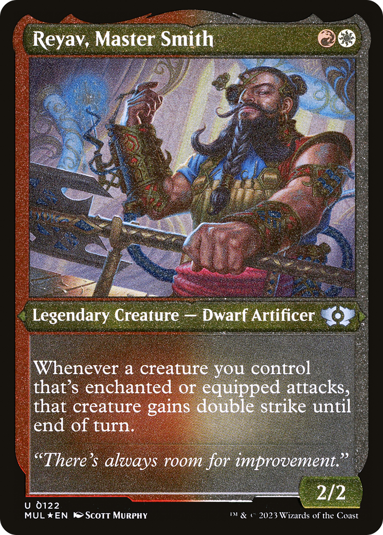 Reyav, Master Smith (122) Etched - Multiverse Legends